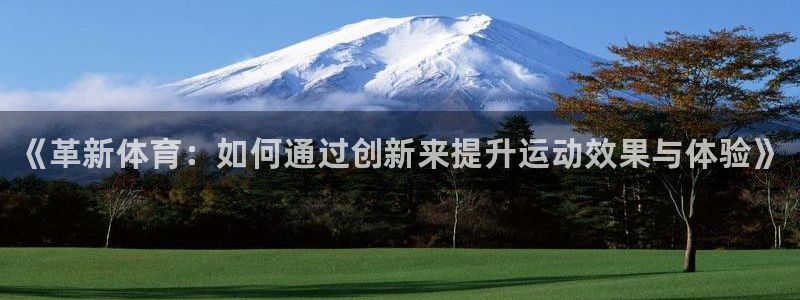 MK体育官网下载招商电话是多少号码：《革新体育：如何